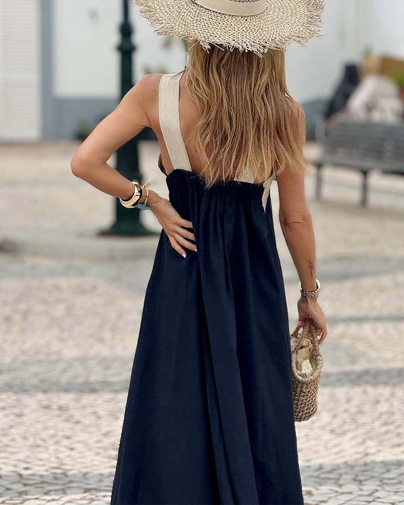 Paula | Breathable Comfortable Crossed Maxi Dress